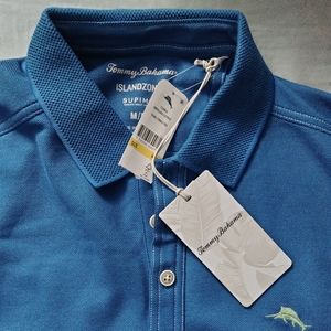 Tommy Bahama Men's blue polo size Medium
